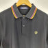 フレッドペリー FRED PERRY 月桂樹 ロゴ刺繍 S/S ポロシャツ メンズ import:L